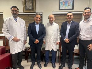 دیدار مدیرعامل شرکت نوش دارو مداوا با مدیرعامل محترم شرکت سرم‌سازی شهید قاضی